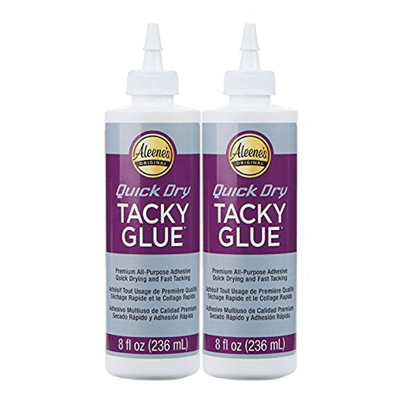 Aleene's Quick Dry Tacky Glue 8oz (2 pack) - Clear Liquid Craft Glue
